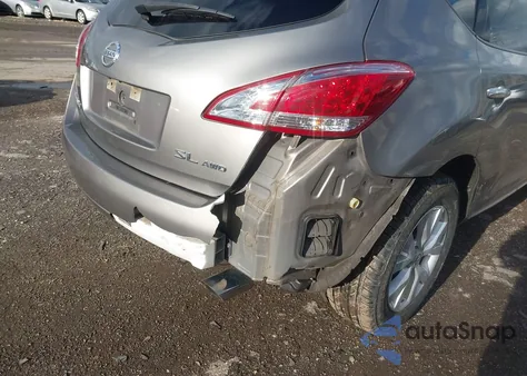 2012 Nissan Murano Sl из США, поврежденный, VIN JN8AZ1MW1CW230537